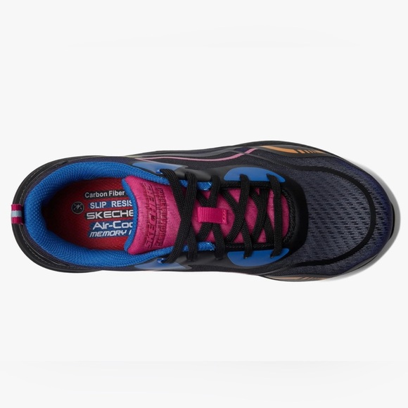 SKETCHERS WORK CARBIX COMP SLIP RESIST SAFETY TOE MEMORY FOAM SHOE SIZE 8 - Picture 2 of 9